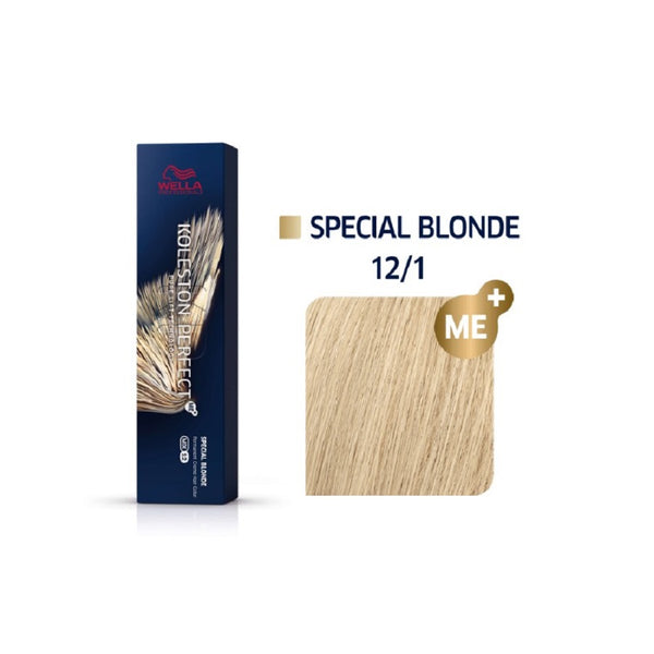 Wella Koleston Perfect ME+ Special Blonde 12/1 Πολύ Ανοιχτό Φωτεινό Ξανθό Σαντρέ 60ml - Romylos All About Hair