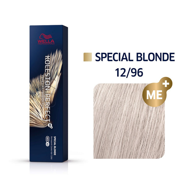 Wella Koleston Perfect ME+ Special Blonde 12/96 Πολύ Ανοιχτό Φωτεινό Ξανθό Ιριζέ Βιολέ 60ml - Romylos All About Hair