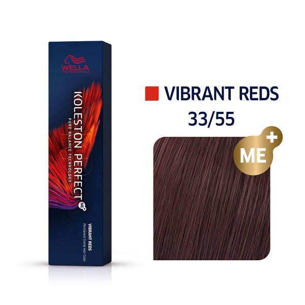 Wella Koleston Perfect ME+ Vibrant Reds 33/55 Έντονο Καστανό Σκούρο Έντονο Μαονί 60ml - Romylos All About Hair