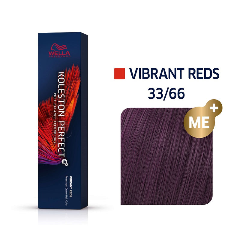 Wella Koleston Perfect ME+ Vibrant Reds 33/66 Έντονο Καστανό Σκούρο Βιολέ Έντονο 60ml - Romylos All About Hair