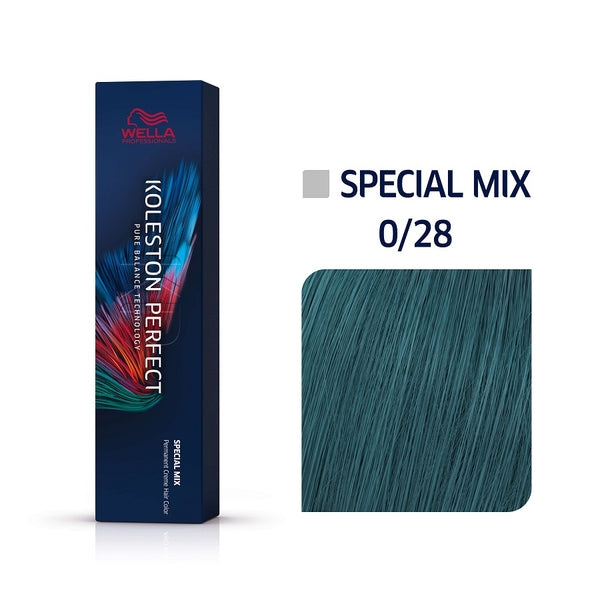Wella Koleston Perfect ME+ Special Mix 0/28 Ματ Μπλε 60ml - Romylos All About Hair