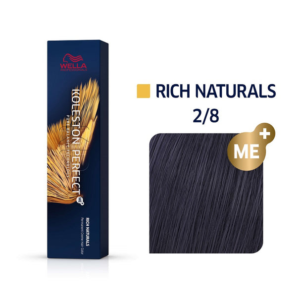 Wella Koleston Perfect ME+ Rich Naturals 2/8 Μαύρο Μπλε 60ml - Romylos All About Hair