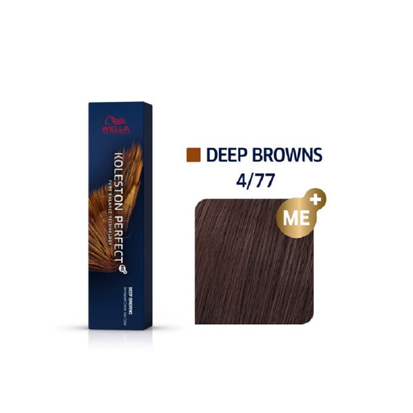 Wella Koleston Perfect ME+ Deep Browns 4/77 Καστανό Καφέ Έντονο 60ml - Romylos All About Hair