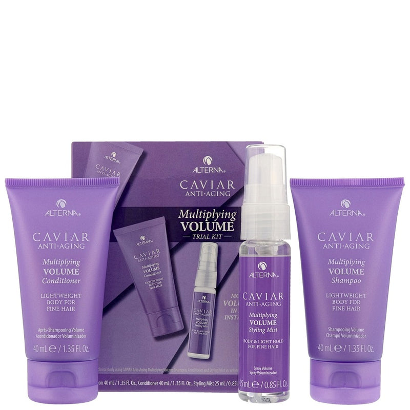 Alterna Caviar Multiplying Volume Trial Kit (Σαμπουάν 40ml, Conditioner 40ml, Styling Mist 25ml) - Romylos All About Hair