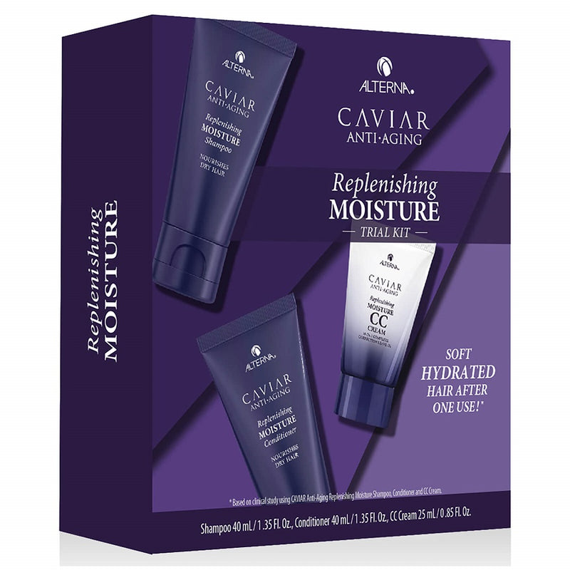 Alterna Caviar Replenishing Moisture Consumer Trial Kit (Σαμπουάν 40ml, Conditioner 40ml, CC Cream 25ml) - Romylos All About Hair