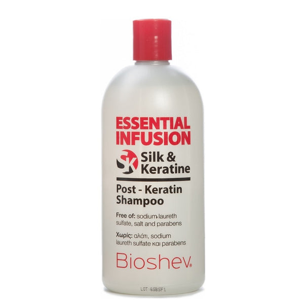 Bioshev Professional Essential Infusion Post-Keratin Shampoo Silk-Keratin 500ml - Romylos All About Hair