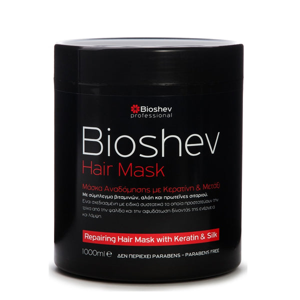Bioshev Professional Repair Hair Mask with Keratin & Silk 1000ml - Romylos All About Hair