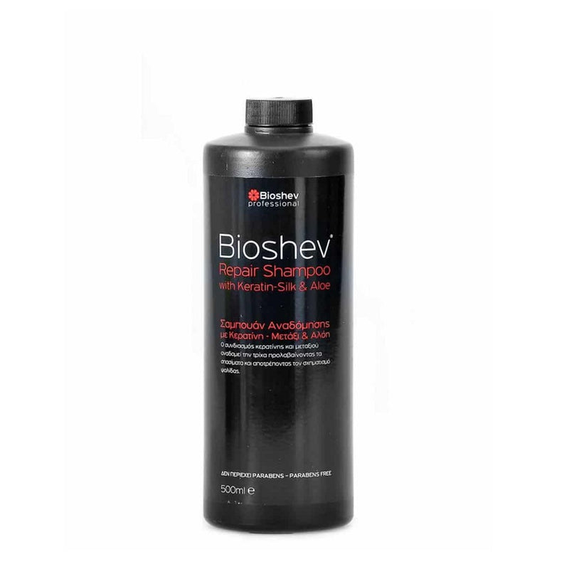 Bioshev Professional  Repair Shampoo Keratin Silk And Aloe 500ml - Romylos All About Hair