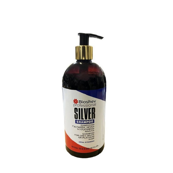 Bioshev Professional Μen Silver Shampoo 500ml - Romylos All About Hair