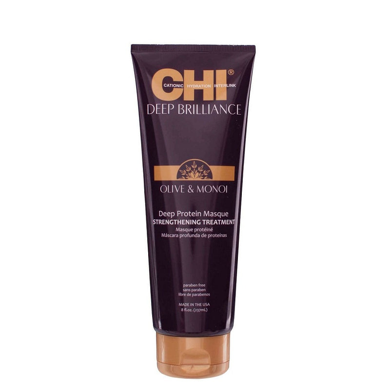 CHI Deep Brilliance Deep Protein Masque Hair Mask 237ml - Romylos All About Hair