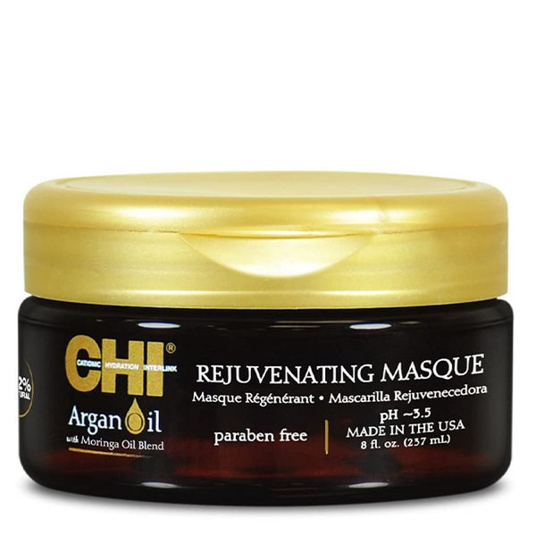 CHI Argan Oil Rejuvenating Masque 237ml - Romylos All About Hair