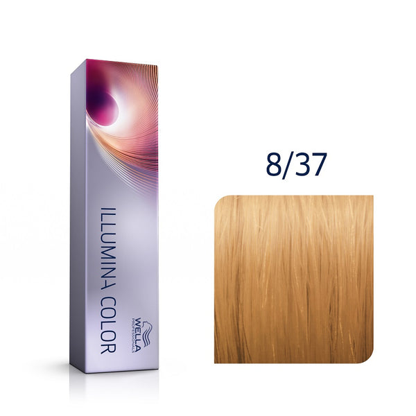 Wella Professionals Illumina Color Ξανθό Ανοιχτό Χρυσό Καφέ 8/37 60ml - Romylos All About Hair