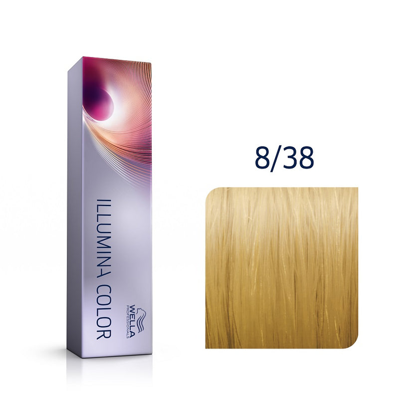 Wella Professionals Illumina Color Ξανθό Ανοιχτό Χρυσό Περλέ 8/38 60ml - Romylos All About Hair