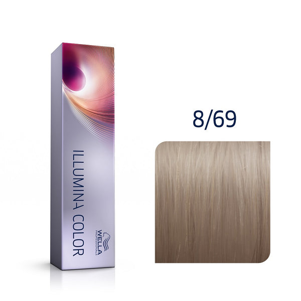 Wella Professionals Illumina Color Ξανθό Ανοιχτό Βιολέ Φυμέ 8/69 60ml - Romylos All About Hair