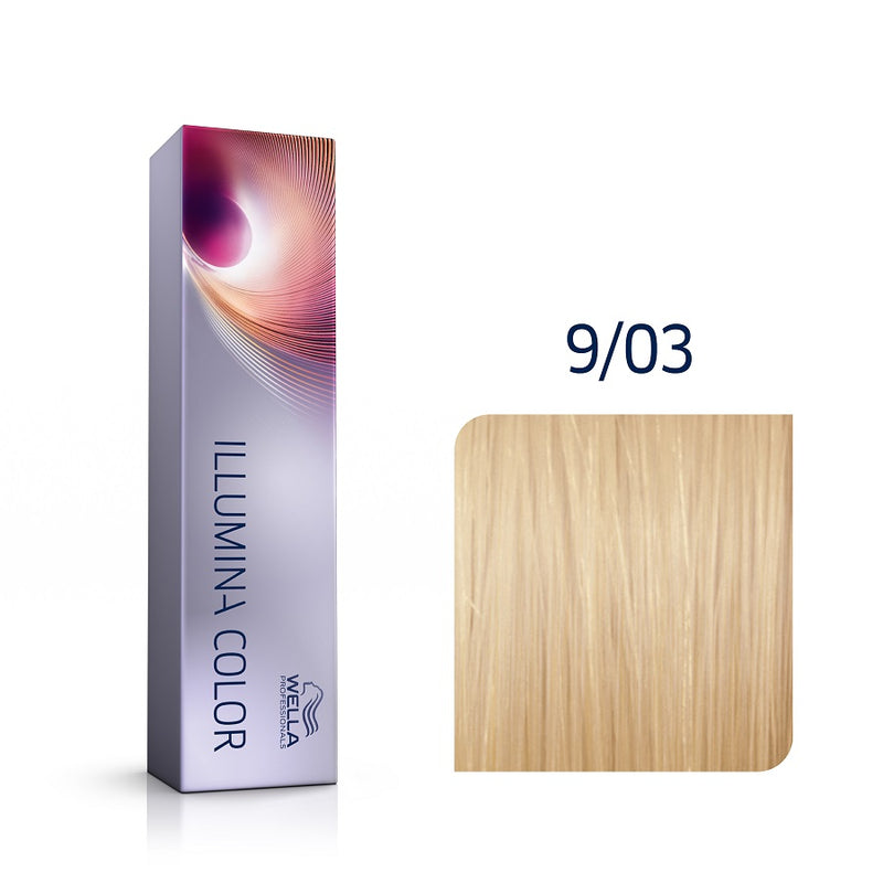 Wella Professionals Illumina Color Ξανθό Πολύ Ανοιχτό Φυσικό 9/03 60ml - Romylos All About Hair