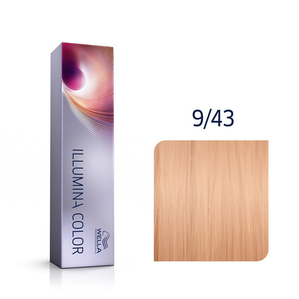 Wella Professionals Illumina Color Ξανθό Πολύ Ανοιχτό Κόκκινο Χρυσό 9/43 60ml - Romylos All About Hair