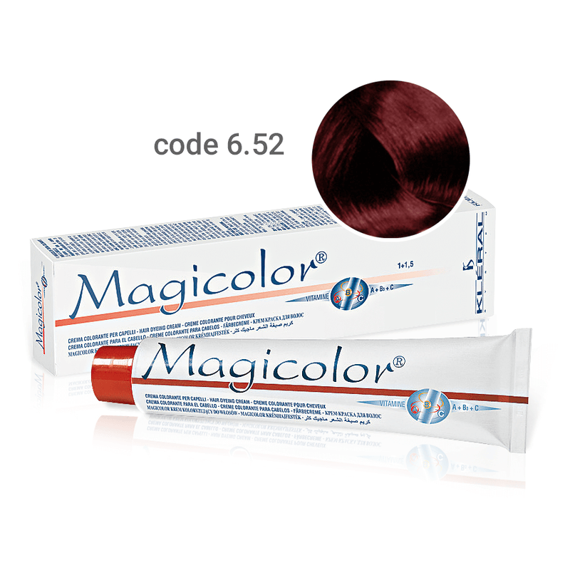 Kleral Magicolor Κρέμα Βαφής Μαλλιών 6.52 Μαονί Σκούρο 100ml