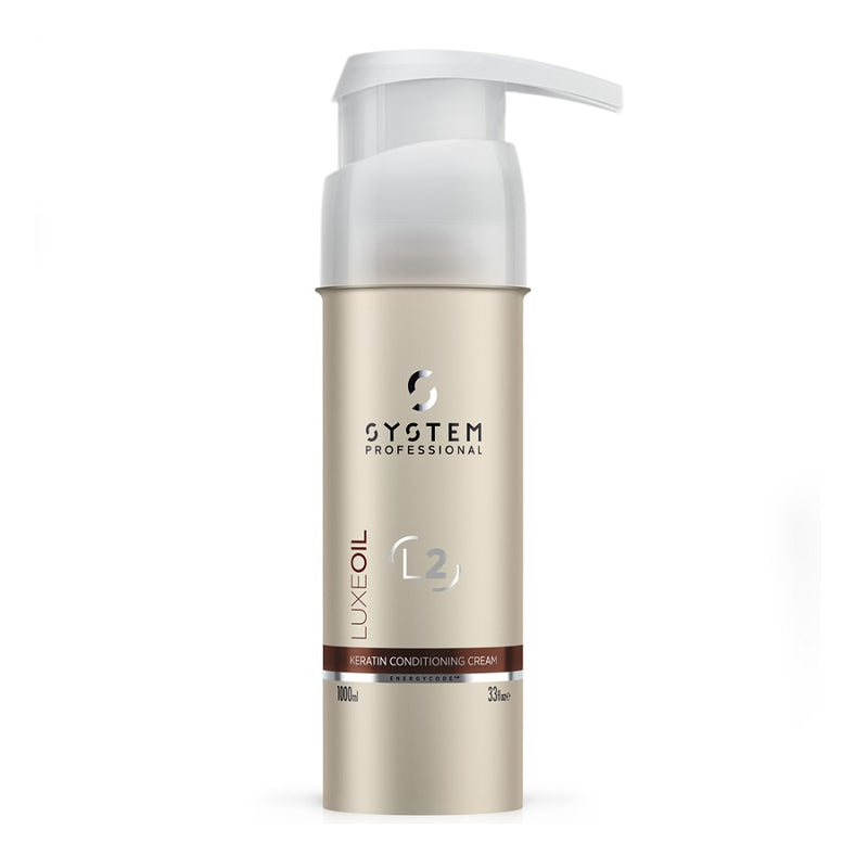 System Professional Fibra LuxeOil Keratin Conditioning Cream 1000ml (L2) - Romylos All About Hair