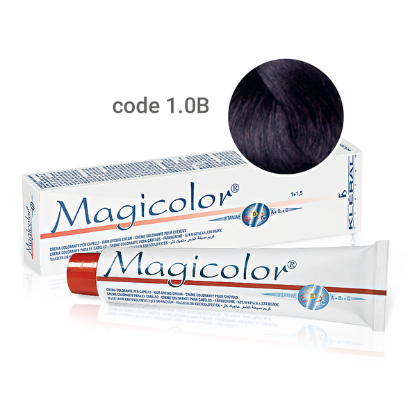 Kleral Magicolor Κρέμα Βαφής Μαλλιών 1.0Β Μπλε Βιέννα (Μαύρο-Μπλε) 100ml - Romylos All About Hair