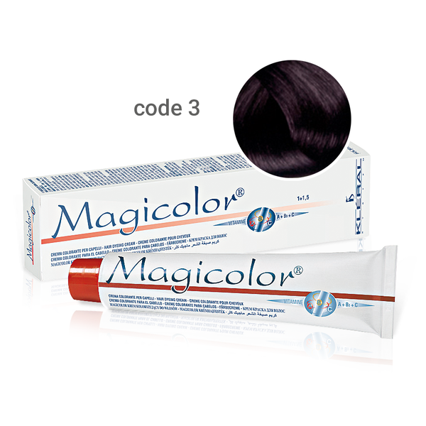 Kleral Magicolor Κρέμα Βαφής Μαλλιών 3 Καστανό Σκούρο 100ml - Romylos All About Hair