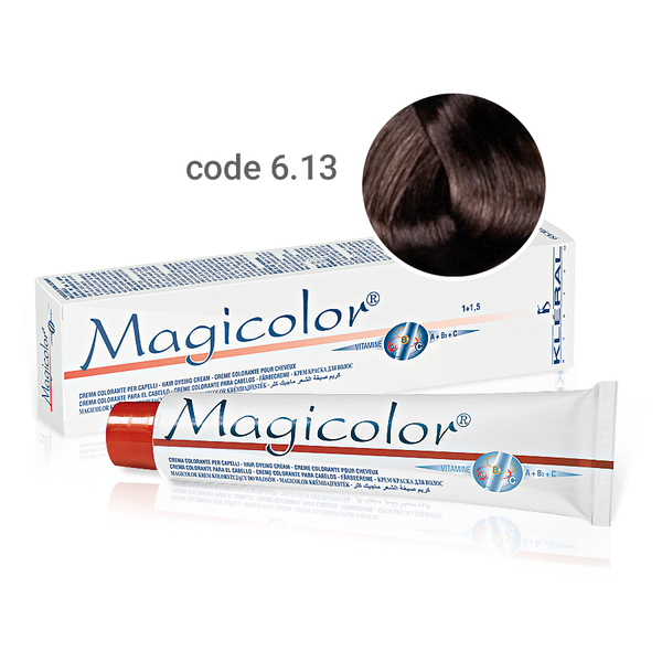 Kleral Magicolor Κρέμα Βαφής Μαλλιών 6.13 Ξανθό Σκούρο Μπεζ 100ml - Romylos All About Hair