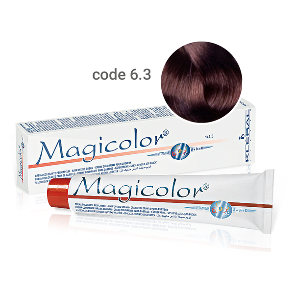 Kleral Magicolor Κρέμα Βαφής Μαλλιών 6.3 Ξανθό Σκούρο Ντορέ 100ml - Romylos All About Hair