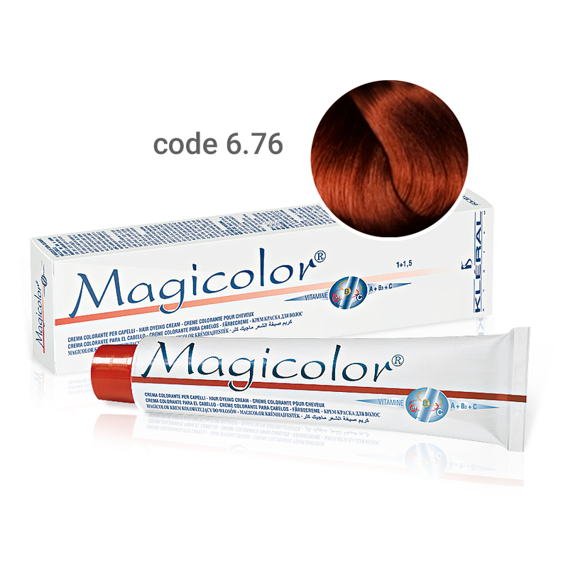 Kleral Magicolor Κρέμα Βαφής Μαλλιών 6.76 Κόκκινο Βενετσιάνικο 100ml - Romylos All About Hair