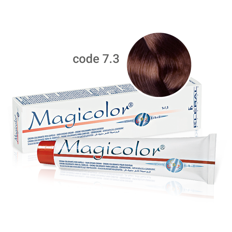 Kleral Magicolor Κρέμα Βαφής Μαλλιών 7.3 Ξανθό Ντορέ 100ml - Romylos All About Hair