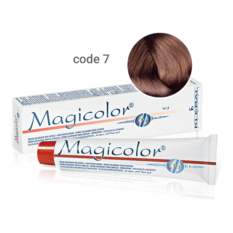 Kleral Magicolor Κρέμα Βαφής Μαλλιών 7 Ξανθό 100ml - Romylos All About Hair