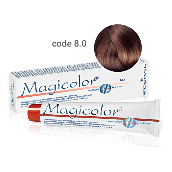 Kleral Magicolor Κρέμα Βαφής Μαλλιών 8.0 Ξανθό Ανοικτό Έντονο 100ml - Romylos All About Hair