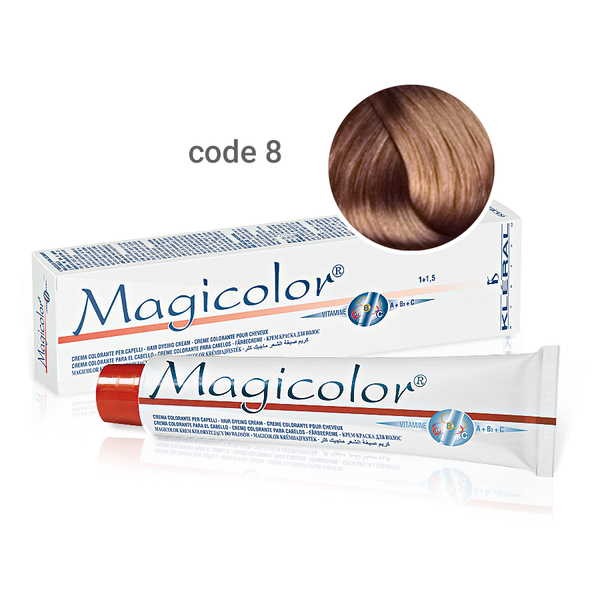Kleral Magicolor Κρέμα Βαφής Μαλλιών 8 Ξανθό Ανοικτό 100ml - Romylos All About Hair