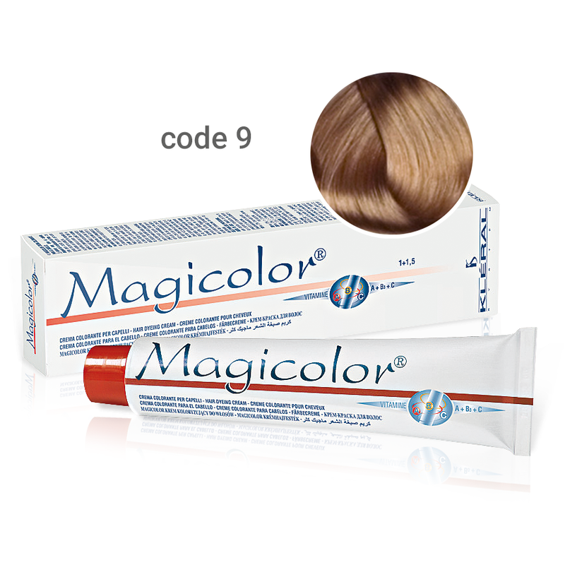 Kleral Magicolor Κρέμα Βαφής Μαλλιών 9 Ξανθό Πολύ Ανοικτό 100ml - Romylos All About Hair