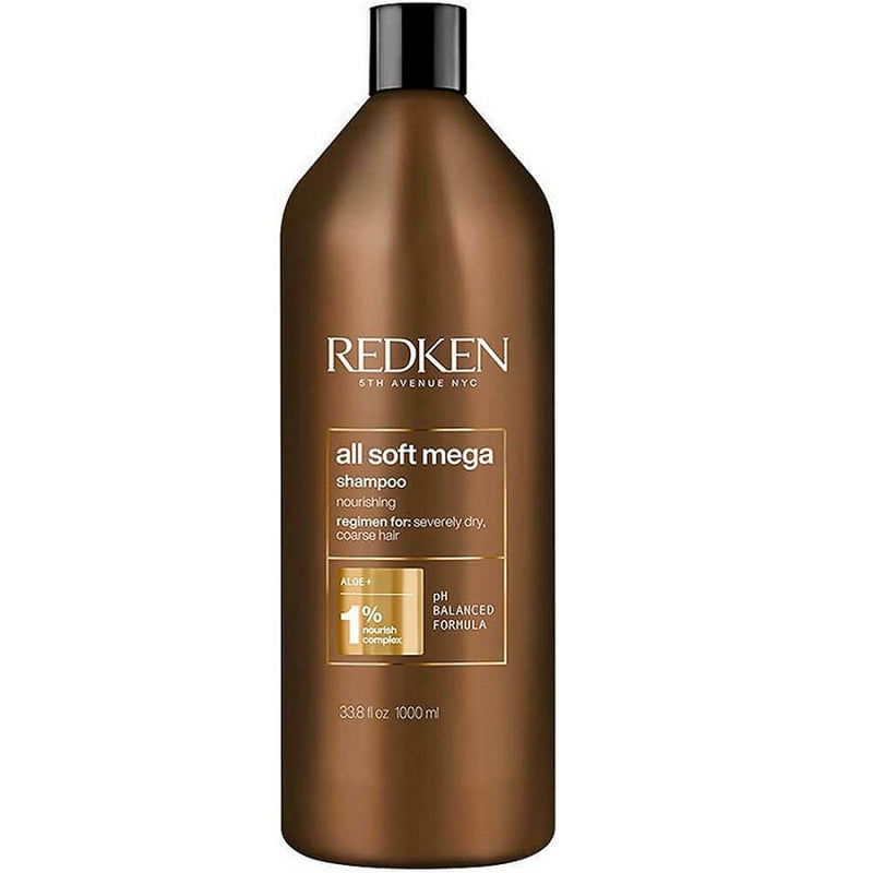 Redken All Soft Mega Shampoo 1000ml - Romylos All About Hair