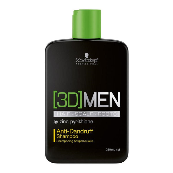 Schwarzkopf Professional 3D Men Anti Dandruff Shampoo 250ml - Romylos All About Hair
