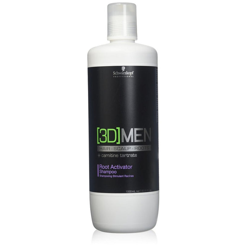 Schwarzkopf Professional 3D Men Root Activator Shampoo 1000ml - Romylos All About Hair