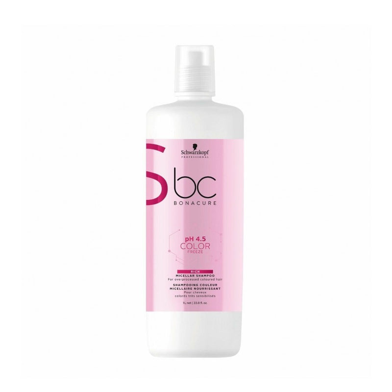 Schwarzkopf Professional BC Bonacure Color Freeze Rich Micellar Shampoo 1000ml - Romylos All About Hair