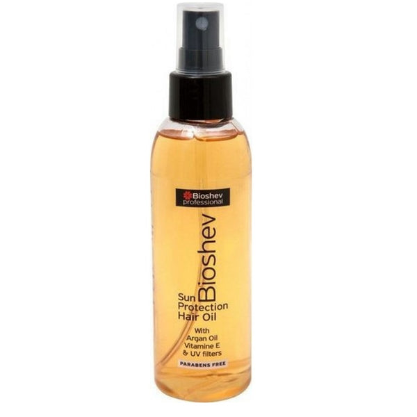 Bioshev Professional Sun Protection Hair Oil With Argan Oil Vitamine E And Uv Filters 150ml - Romylos All About Hair