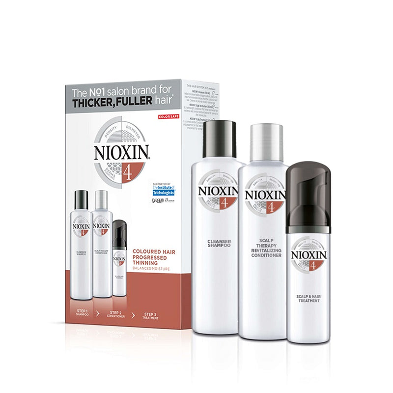 Nioxin Kit Σύστημα 4 (Σαμπουάν 150ml, Conditioner 150ml, Θεραπεία 40ml) - Romylos All About Hair