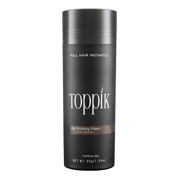 Toppik Hair Building Fibers Καστανό Σκούρο/Dark Brown 55gr - Romylos All About Hair