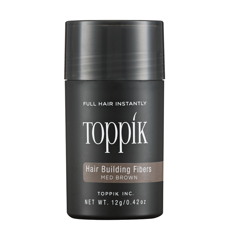 Toppik Hair Building Fibers Καστανό/Medium Brown 12gr - Romylos All About Hair