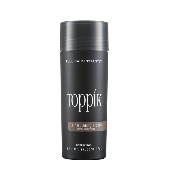 Toppik Hair Building Fibers Καστανό/Medium Brown 27.5gr - Romylos All About Hair