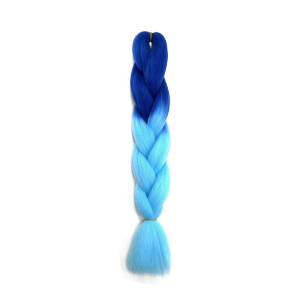 Πλεξούδες Κοτσιδάκια Ράστα Ombre Μπλε Γαλάζιο B45 - Romylos All About Hair