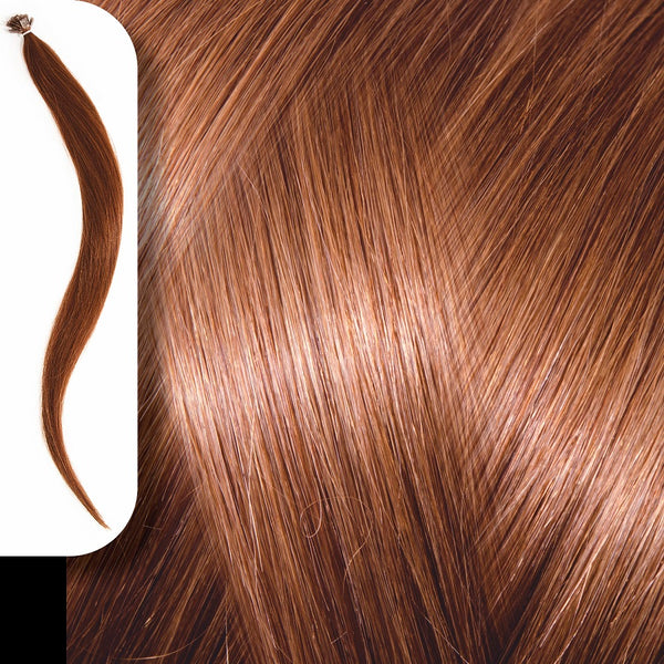 Yanni Extensions Gold Τούφες Κερατίνης No 7.45 Ξανθό Χάλκινο Μαόνι 50cm - Romylos All About Hair