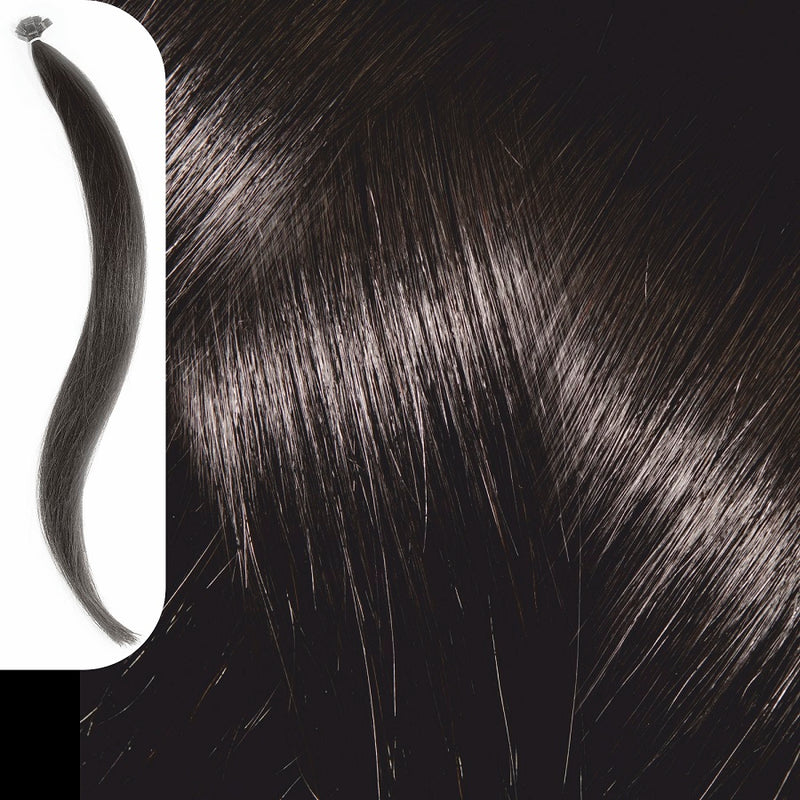 Yanni Extensions Gold Τούφες Κερατίνης No 1.0 Μαύρο 60cm - Romylos All About Hair