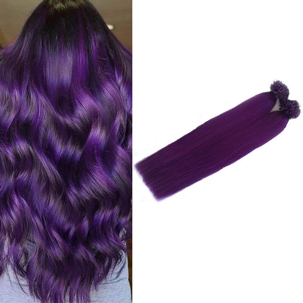 Extension Κερατίνης Σετ 20 Τούφες Μωβ (Purple) - Romylos All About Hair