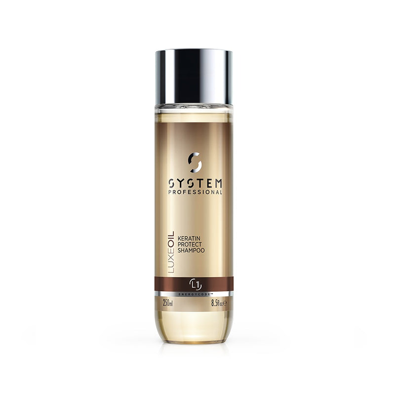 System Professional LuxeOil Keratin Protect Shampoo 250ml (L1) - Romylos All About Hair
