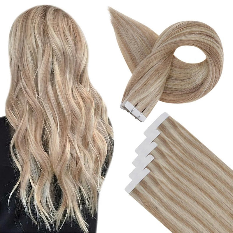 Tape Extension Invisible Φυσική Τρίχα Remy Balayage No18/613