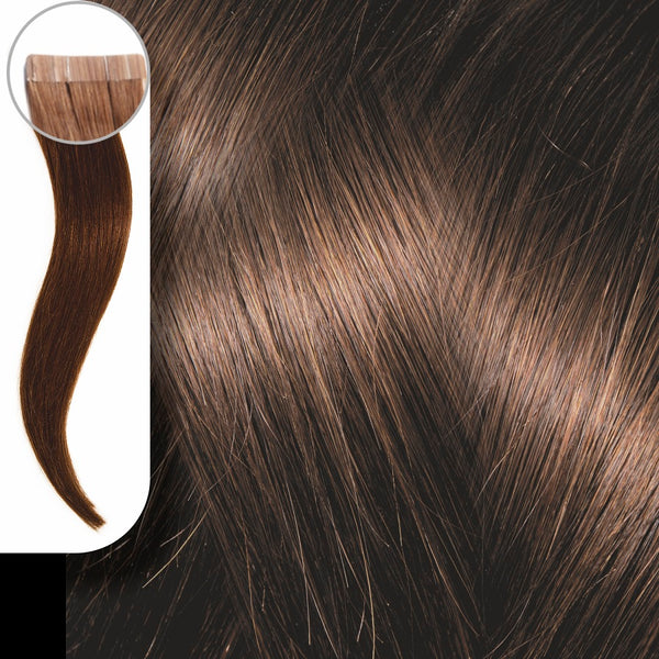 Yanni Extensions Τρέσα Φυσική Τρίχα Αυτοκόλλητη Σετ 8 Τεμαχίων Gold Series No 6.03 Ξανθό Σκούρο Ζεστό  50cm - Romylos All About Hair